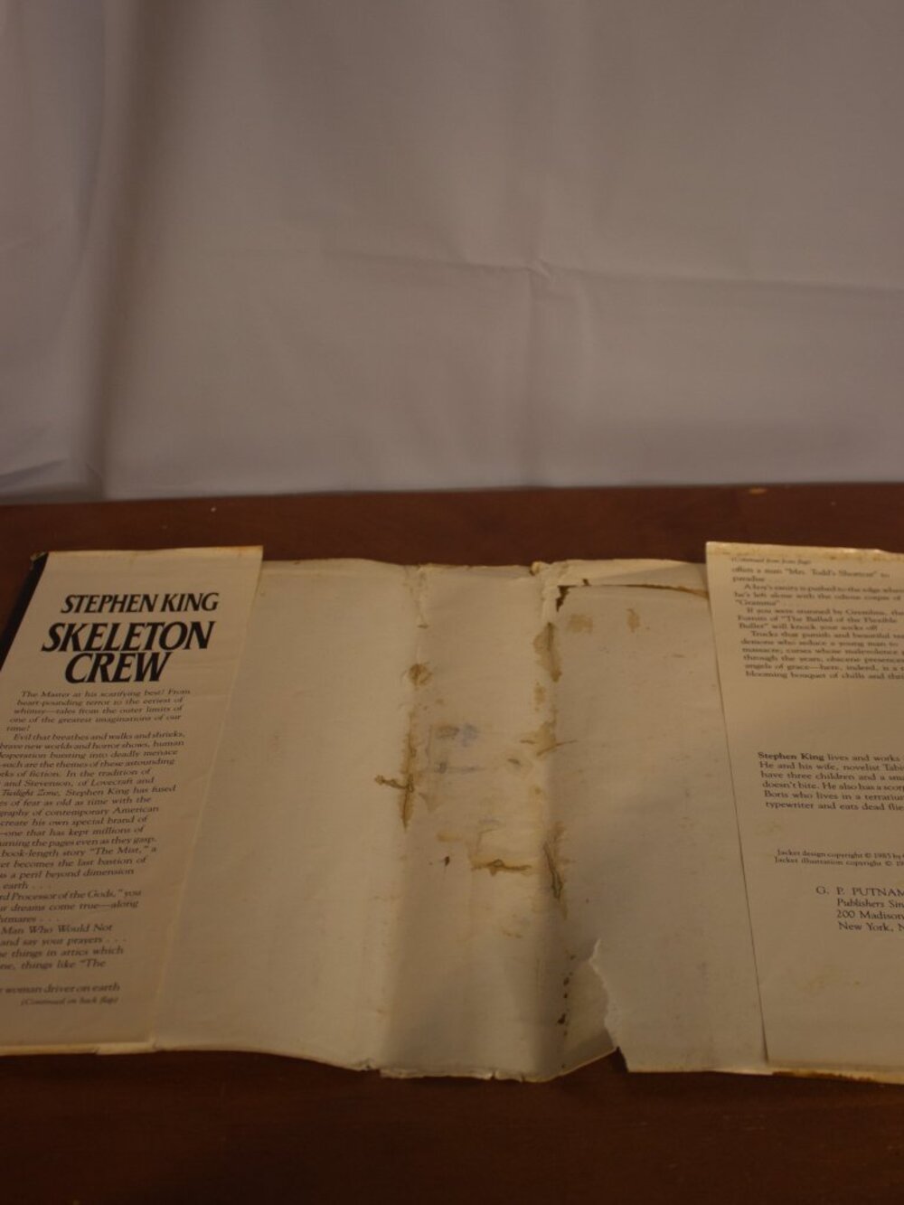 Skeleton Crew — Stephen King — 1985 Putnam First Edition Hardcover — DJ Damage - Picture 7 of 12
